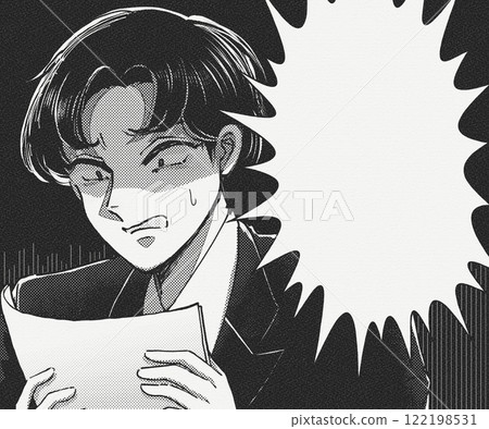 Big failure at work! A cartoon illustration banner of a man worried about documents Big failure at work! A cartoon illustration banner of a man worried about documents 122198531