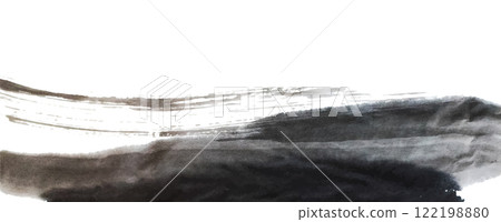 Hand drawn black brushstroke element on white white background decorations in Chinese painting style. Art abstract landscape template design.ple values) Hand drawn black brushstroke element on white white background decorations in Chinese painting style. Art abstract landscape template design.ple values) 122198880