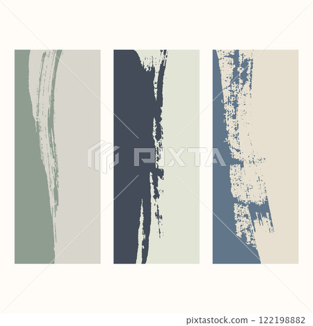 Hand drawn colorful brushstroke element on white white background decorations in Chinese painting style. Art abstract landscape template design. Hand drawn colorful brushstroke element on white white background decorations in Chinese painting style. Art abstract landscape template design. 122198882