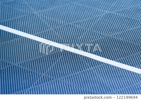 Closeup of blue textured surface with white line 122199694