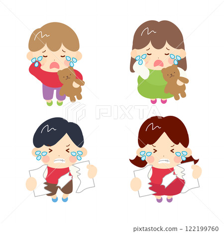 Crying child set 03 122199760