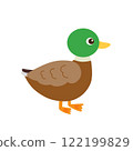 Cute duck illustration 122199829