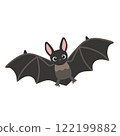 Illustration of a cute bat 122199882