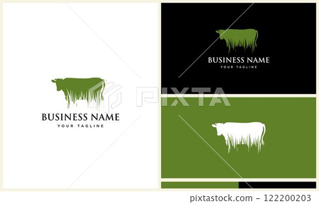 cow vector logo template design 122200203
