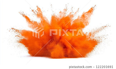 橙色粉末爆炸背景 橙色粉末爆炸背景 122201691