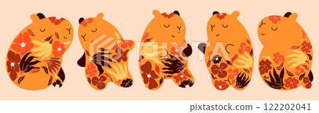 Funny cartoon character. Funny cartoon character. 122202041