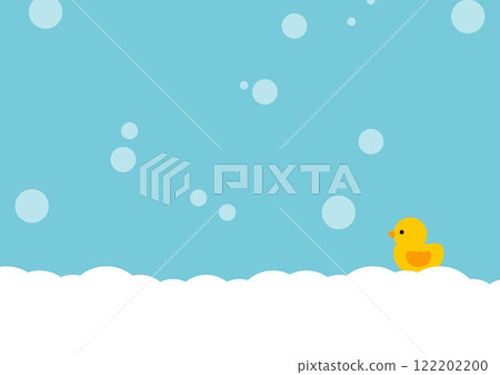 泡泡浴和鴨子背景材料 122202200