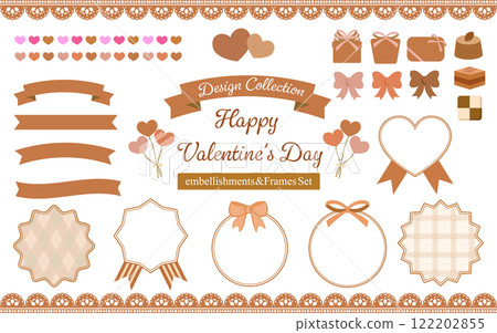 相框/絲帶/可愛/情人節(棕色) 相框/絲帶/可愛/情人節(棕色) 122202855