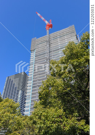 Cityscape with Tower Mansion under construction 122203031