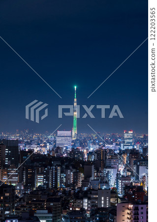 「東京」 從文京區市民中心看到的東京晴空塔夜景 「東京」 從文京區市民中心看到的東京晴空塔夜景 122203565