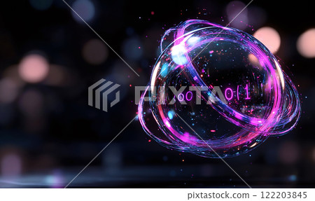 Close-Up of Bloch Sphere Representing Quantum States 122203845