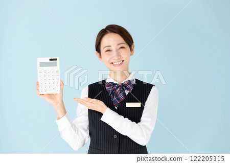 女制服計算機微笑 122205315