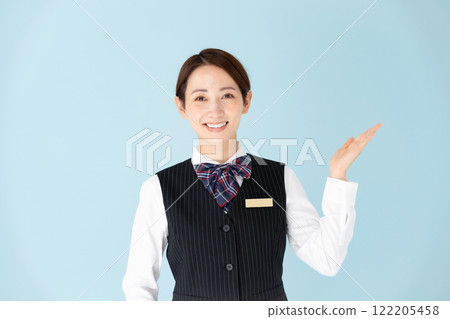 Women, uniform, hand-waving Women, uniform, hand-waving 122205458