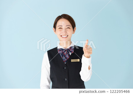 女制服豎起大拇指 122205466