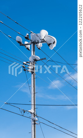 雪中的電線桿 雪中的電線桿 122205622