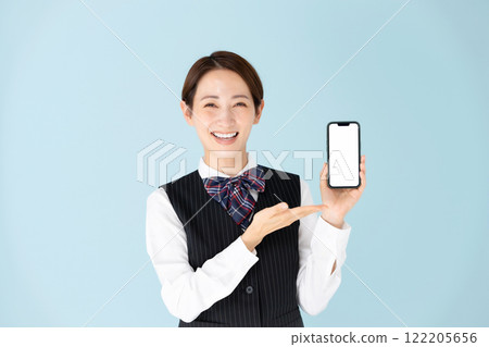 女性制服智慧型手機 122205656