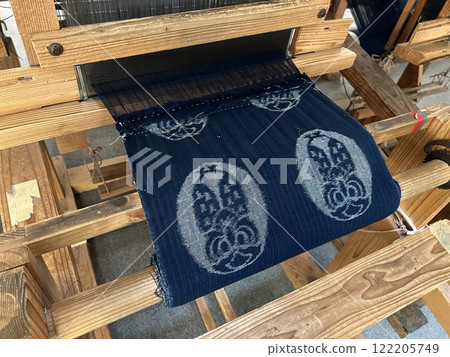 Traditional Japanese weaving machine Traditional Japanese weaving machine 122205749