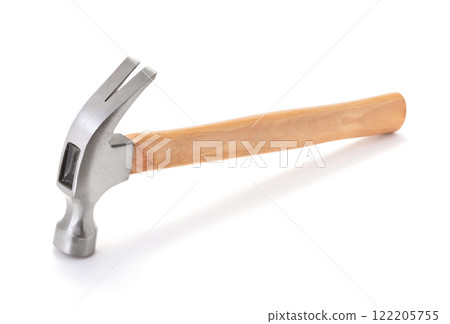 Claw hammer on white background 122205755