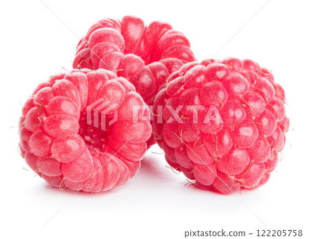 Raspberry. Raspberry isolated. Raspberry on white background. Raspberry. Raspberry isolated. Raspberry on white background. 122205758
