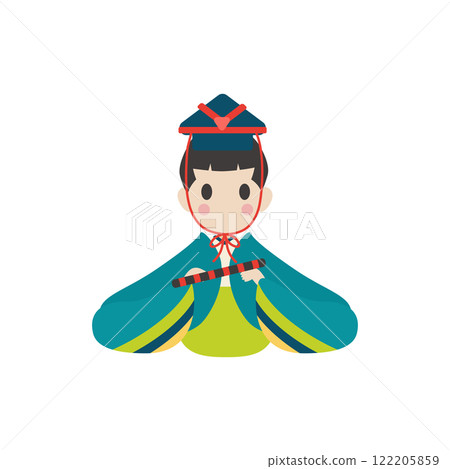 Hina 娃娃_五樂_長笛向量圖 122205859