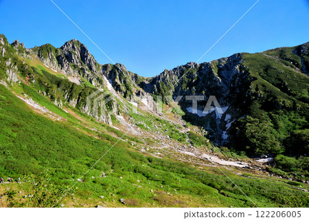 [Mountain scenery] Nagano Prefecture, Kiso-Komagatake, Senjojiki Cirque (2010) 122206005