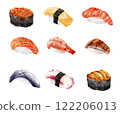Sushi, Volume 9, Illustration, Hand-drawn, Watercolor 122206013