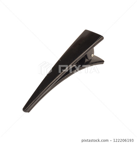 Black hair clip isolated on white background 122206193