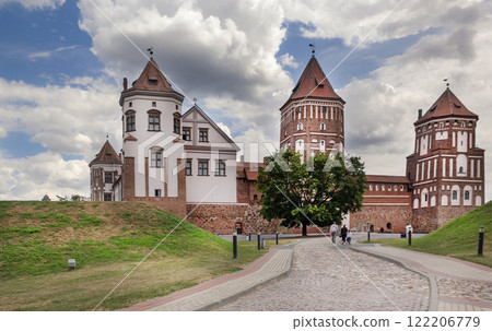 View of Mir Castle, Belarus. August 4, 2021 122206779