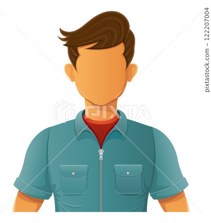 young man is handsome modern and promising vector illustration 122207004