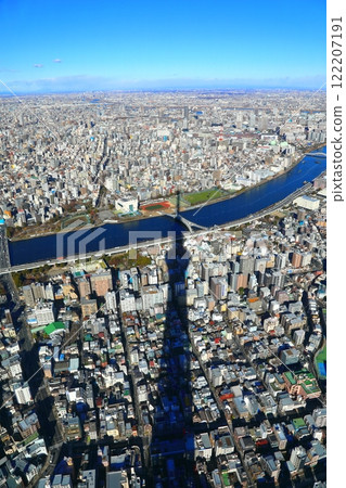 Sumidagawa seen from the sky tree Sumidagawa seen from the sky tree 122207191