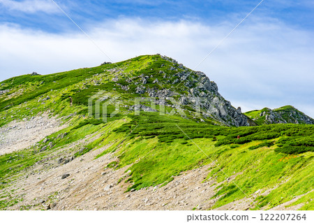 The summit of Mt. Soroban seen from the Maruyama side. Climbing Mt. Soroban and Mt. Mitsumatarenge in the Northern Alps The summit of Mt. Soroban seen from the Maruyama side. Climbing Mt. Soroban and Mt. Mitsumatarenge in the Northern Alps 122207264