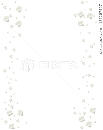 銀色五彩紙屑飄落插畫背景閃閃發光的框架 銀色五彩紙屑飄落插畫背景閃閃發光的框架 122207497
