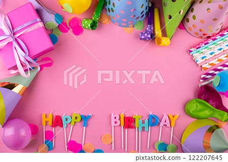 Happy birthday party celebrating background Happy birthday party celebrating background 122207645