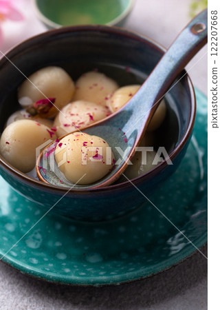 Tang yuan rice dumpling balls for Chinese lunar New year celebration Tang yuan rice dumpling balls for Chinese lunar New year celebration 122207668