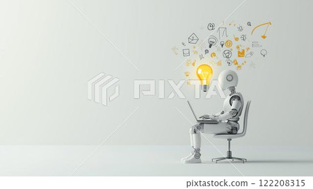 Image of AI providing knowledge and making suggestions 122208315