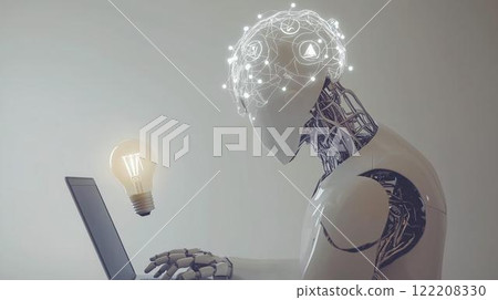 Image of AI providing knowledge and making suggestions 122208330