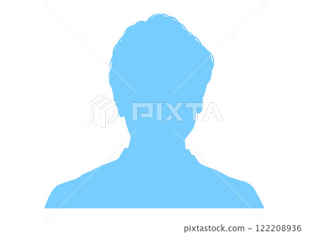 Silhouette of a young male businessman (white background) Profile illustration material Silhouette of a young male businessman (white background) Profile illustration material 122208936