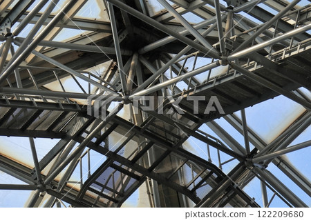 Glass ceiling above the square 122209680