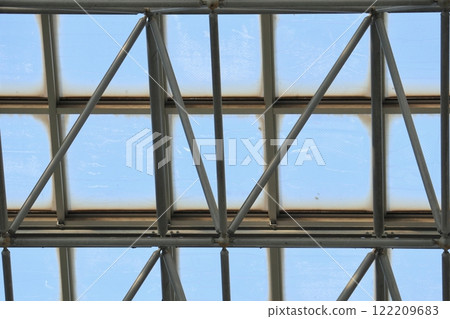Glass ceiling above the square Glass ceiling above the square 122209683