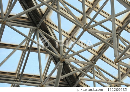 Glass ceiling above the square Glass ceiling above the square 122209685