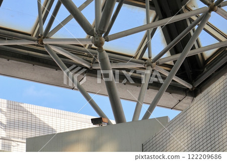 Glass ceiling above the square 122209686