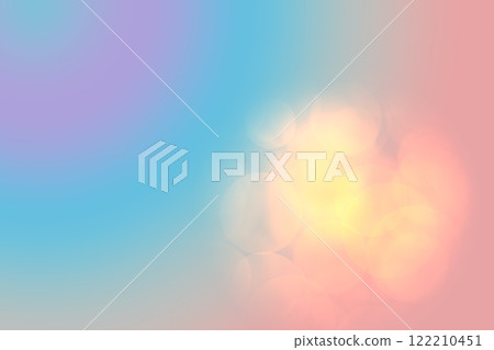Pink and blue gradient background with a golden spot on the side. 122210451