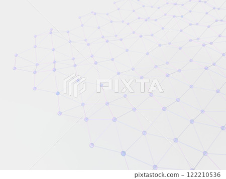 3D illustration of a regular network 122210536