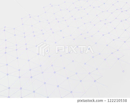 3D illustration of a regular network 122210538