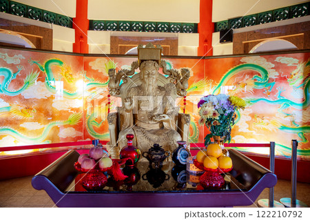 Chinese temple pagoda in Kota Kinabalu City, Sabah Malaysia 122210792