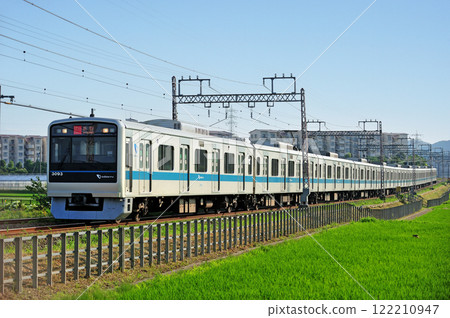 Odakyu Odawara Line Tsurumaki Onsen-Isehara Odakyu 3000 series 3093 train 122210947