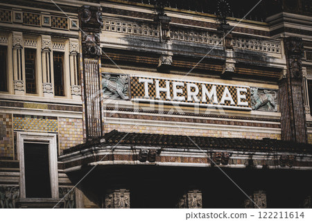 Architecture facade of a building 122211614
