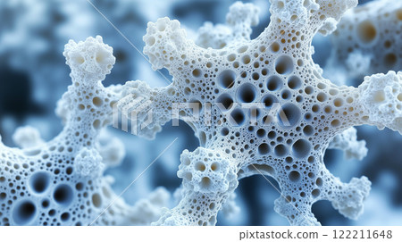 bone tissue microscopy, medicine and research concept bone tissue microscopy, medicine and research concept 122211648