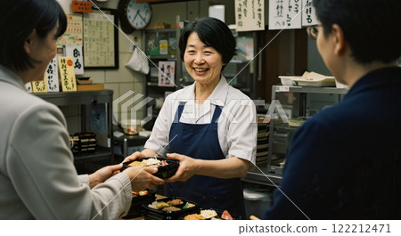 Lunch box store clerk 122212471