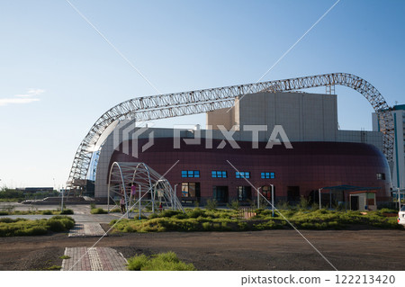 Dalanzadgad city buildings view, Mongolia 122213420